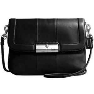 Coach Kristin Black Leather Crossbody 45128